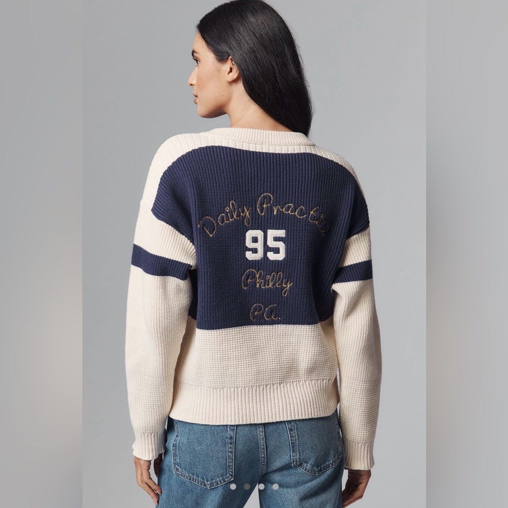 Anthropologie Daily Practice Quarterback Cardigan Sweater, Various Sizes NWT - Picture 2 of 4
